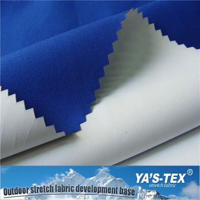 
75D polyester twill high stretch yarn compound PTFE fabric textiles 