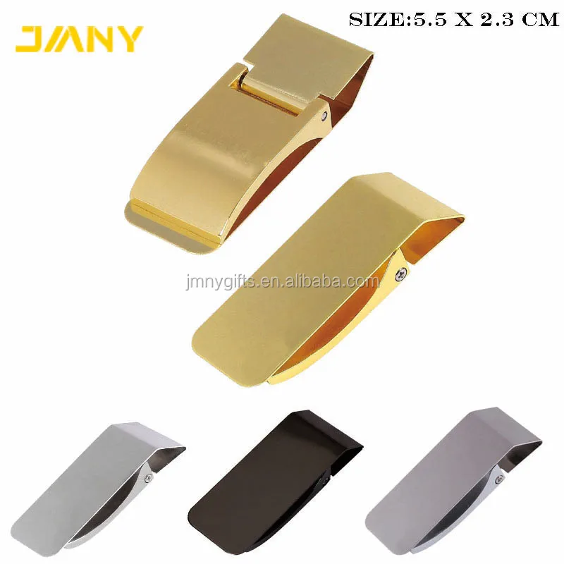 Custom Logo Stainless Steel Money Clip with Card Hold