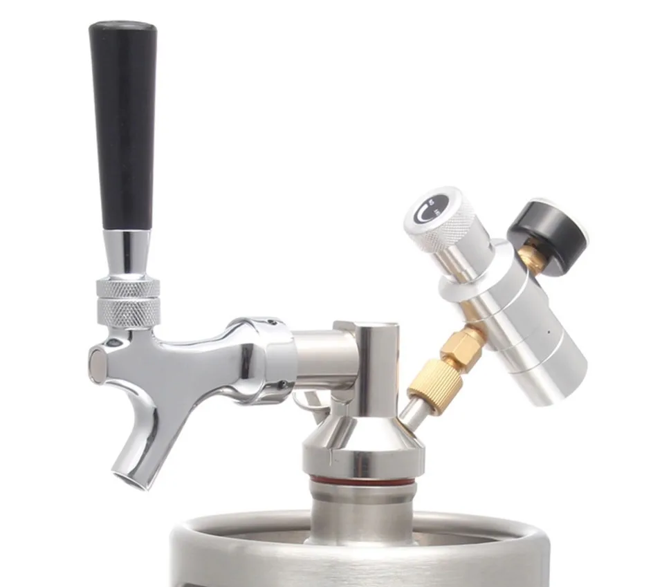 Stainless Steel Mini Beer Keg Pressurized Beer Growler For Craft Dispenser System With Regulator With Co2 Regulator
