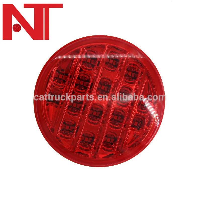 
16 leds turn lights 4 ROUND LED STOP TURN TAIL RED LEN LIGHTS FOR TRUCK 12v best products for import 