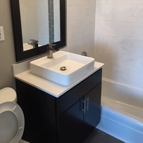 
RTA customized solid wood vanity cabinet and bathroom cabinet 