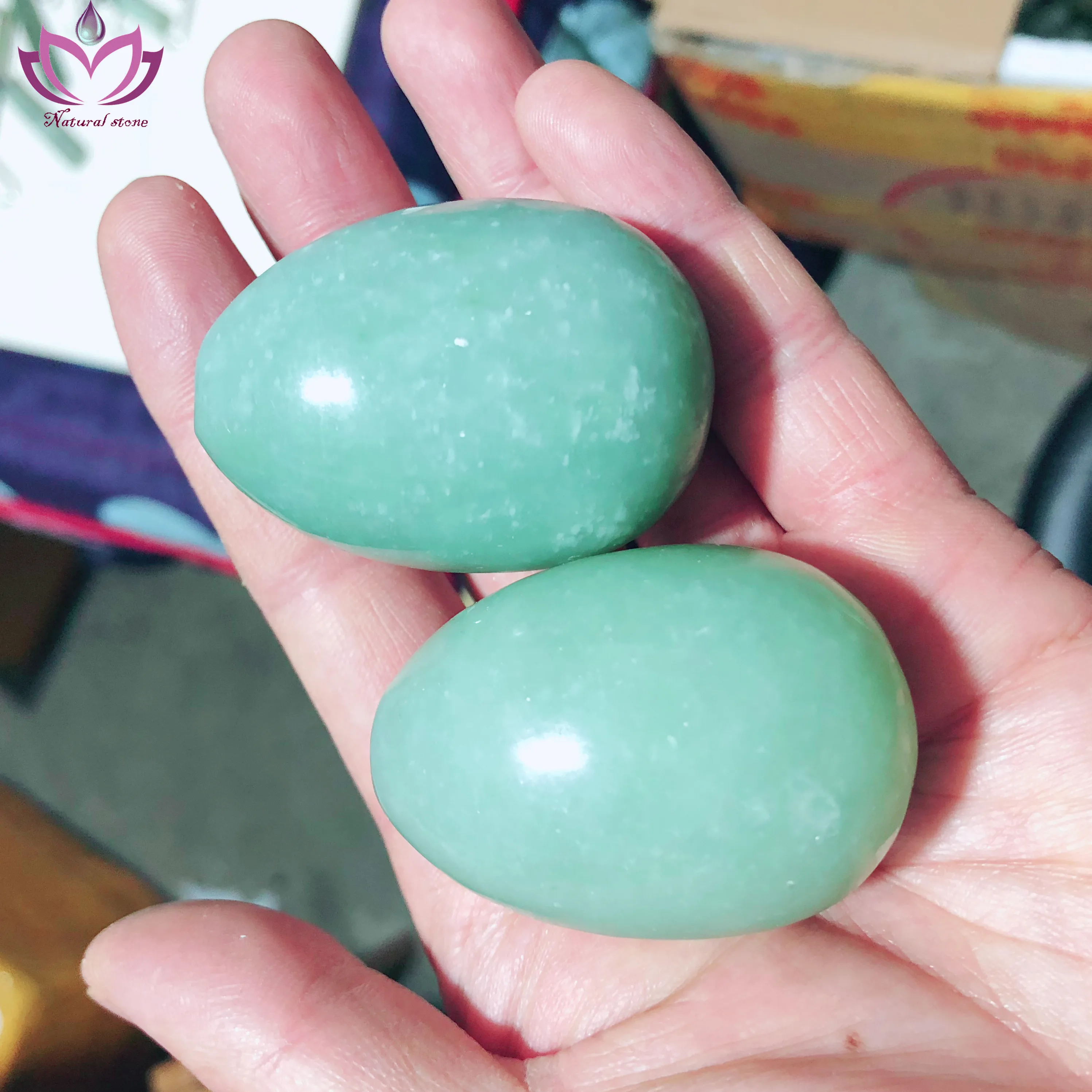 Только полированные зеленые нефритовые яицы Кегеля нефритовые яицы шарик для упражнений мышц