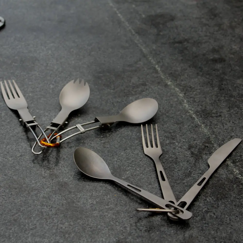Titanium Knife Fork Spoon  for Home Use / Travel / Camping