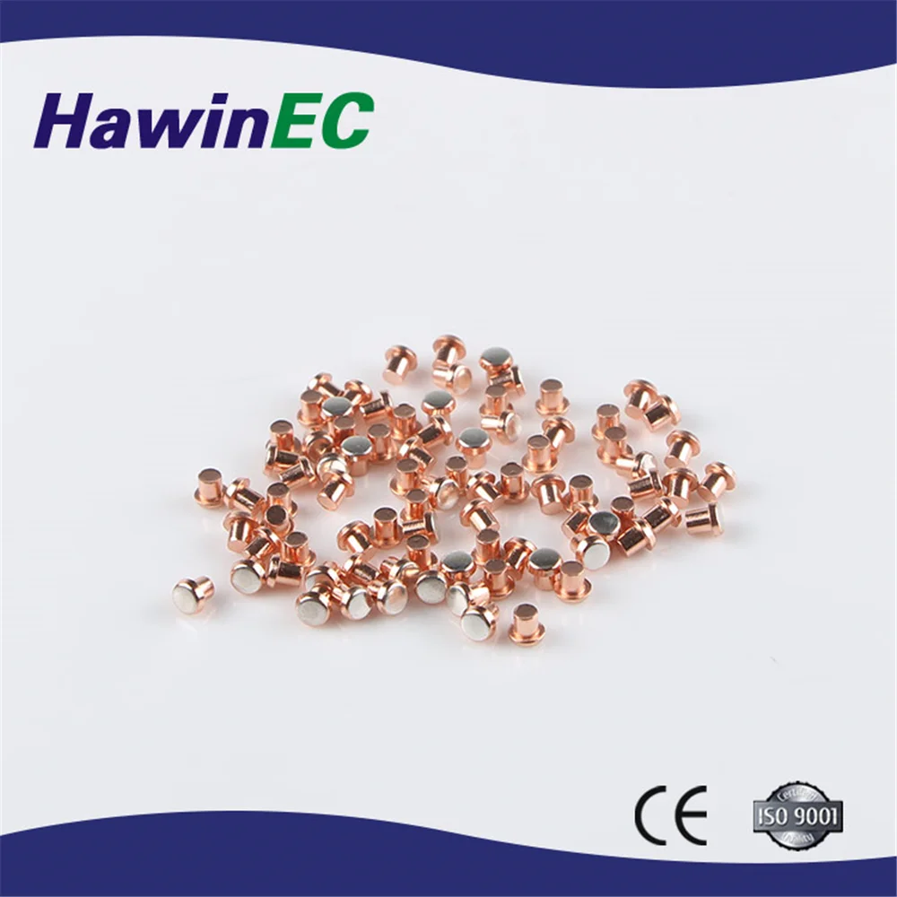 High quality long duration time electric composite contact rivet