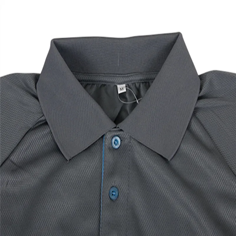 Mens summer golf t-shirt 2017 design polyester polo shirts dry fit