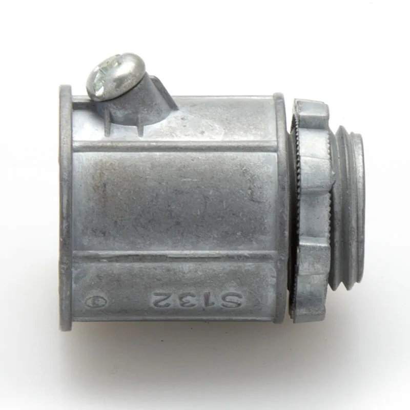electrical conduit fittings flex metallic conduit connectors flex set screw connector Zinc