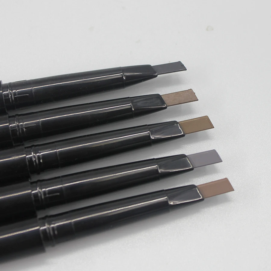 New Double-headed Ultra-fine Waterproof Eyebrow Pencil Triangle Eyebrow Pencil automatic round eyebrow pencil