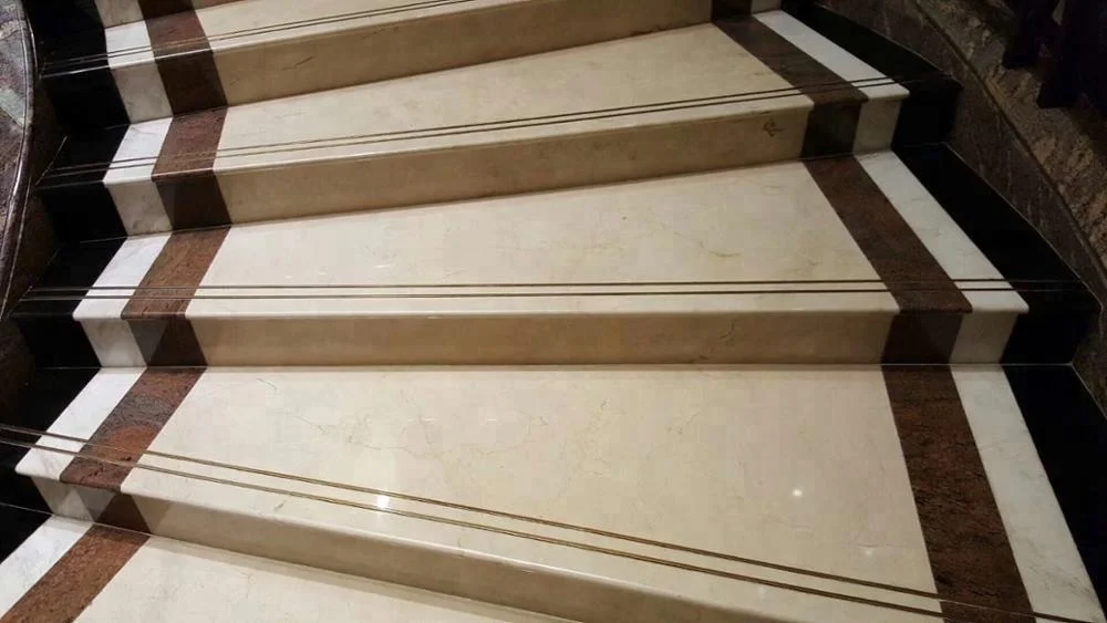 
Beige crema marfil marble staircase marble stone stair step for interior decoration 