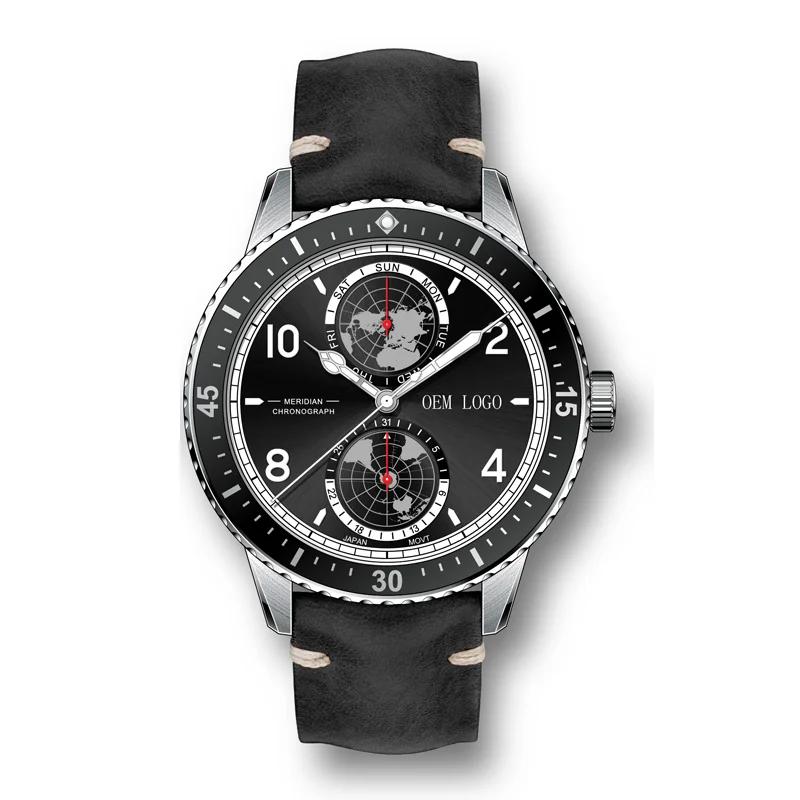 2022 новый дизайн, армейские часы с логотипом, японский механизм, корпус из нержавеющей стали, ремешок из натуральной кожи, мужские спортивные часы