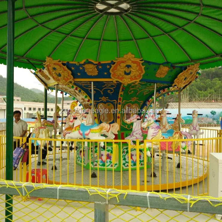 16 seats carousel  Merry go round  carnival rides  fairground attractions