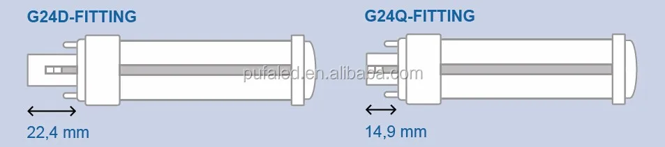 recessed downlighting 7W plc high power g24 led lamp