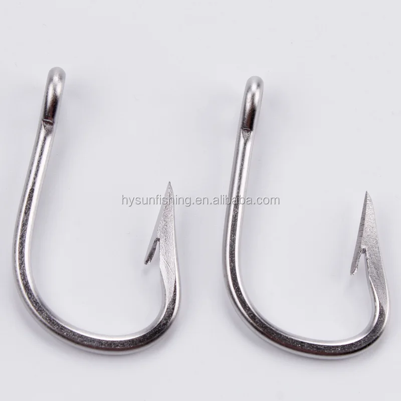 
Stainless Steel Fishing Hooks Strong Saltwater Big Game Fish Hooks 