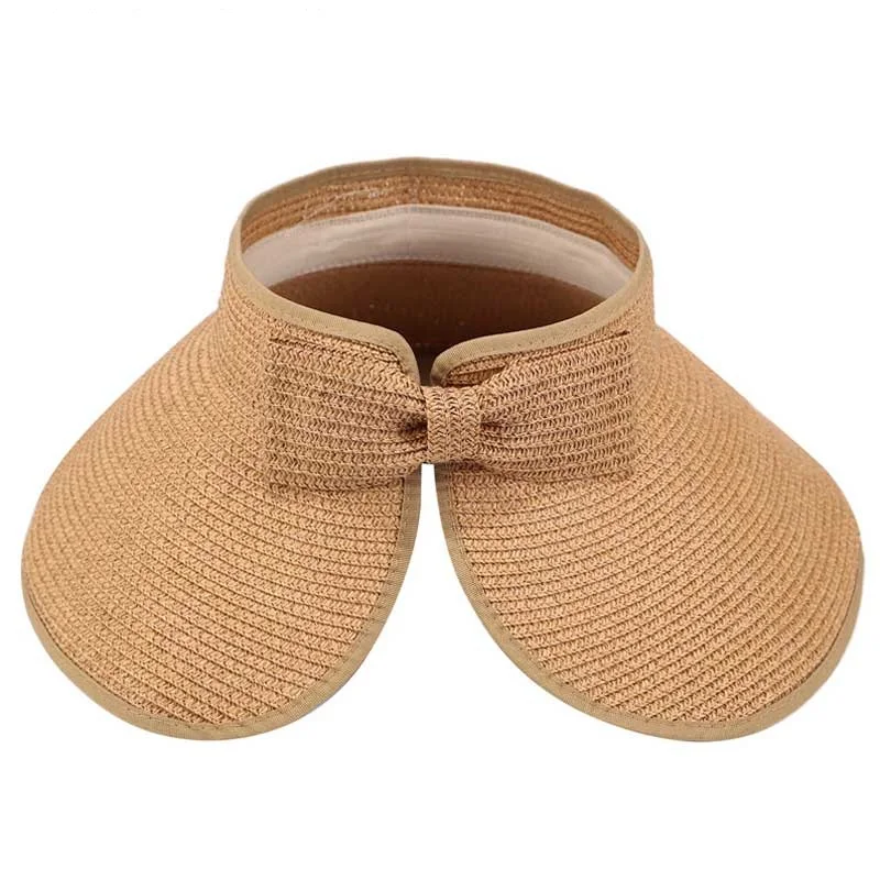 Foldable Sun Visor Hats For Women Summer Wide Brim Hat UV Protection Cap