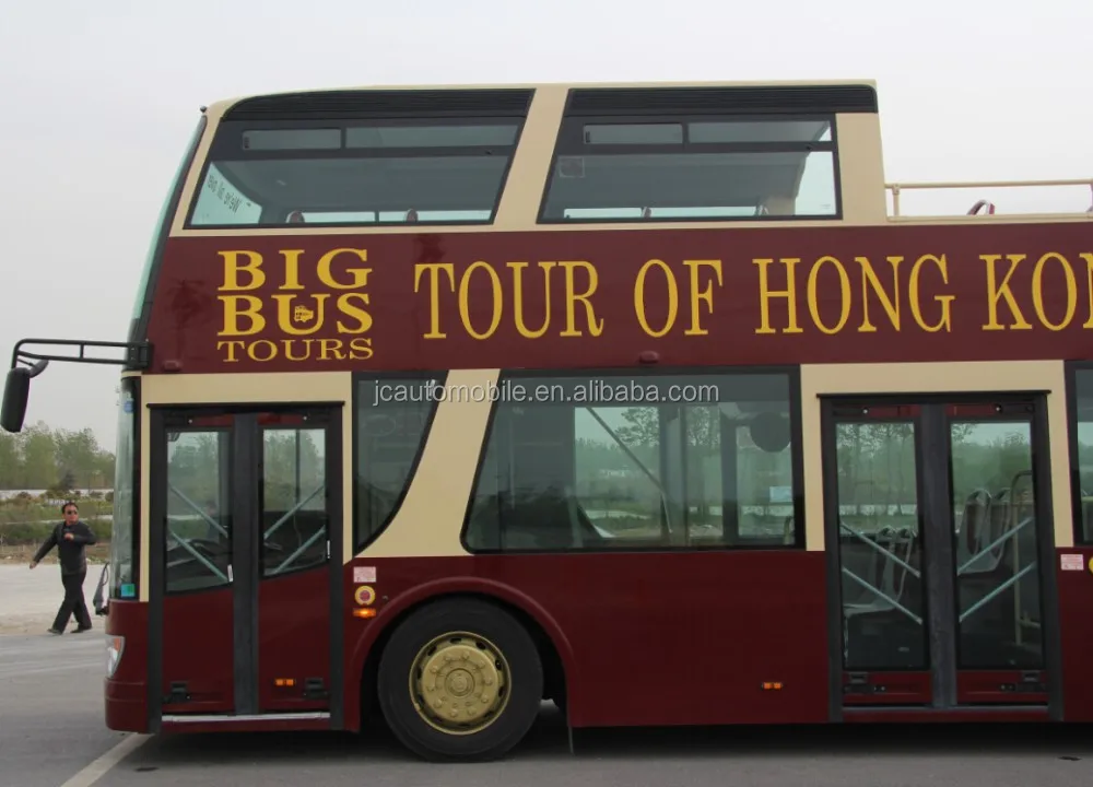 
Factory selling JAC half open luxury double decker bus with 3 axles 