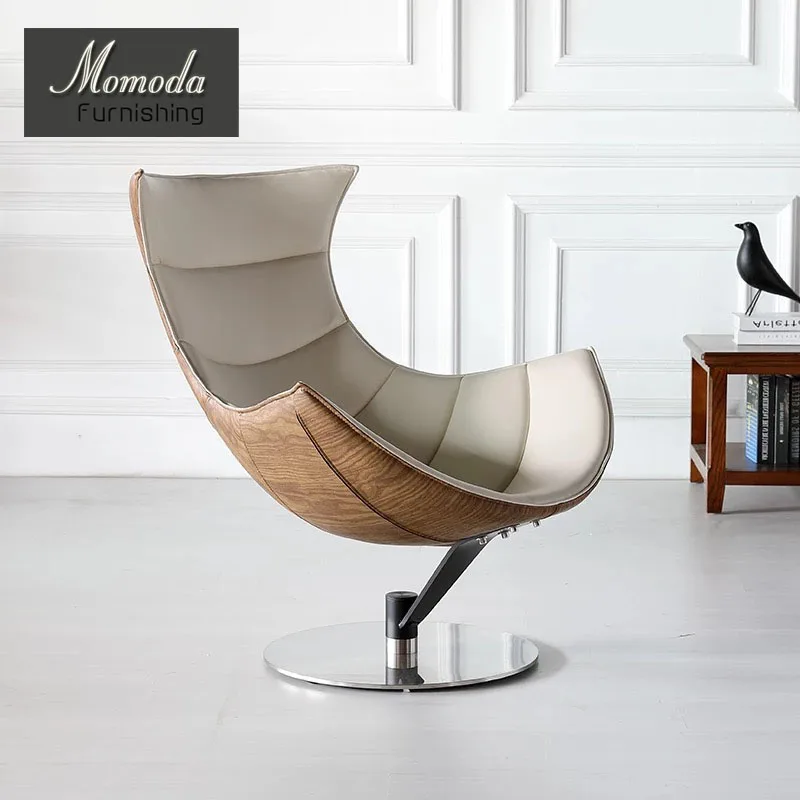 
OU303 MOMODA Danish mid century design furniture Oluf Lund and Eva Paarmann Lobster Lounge Chair 