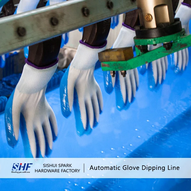 
NBR/NR Wrinkle Glove Dipping Production Line/Glove Coating Machine 