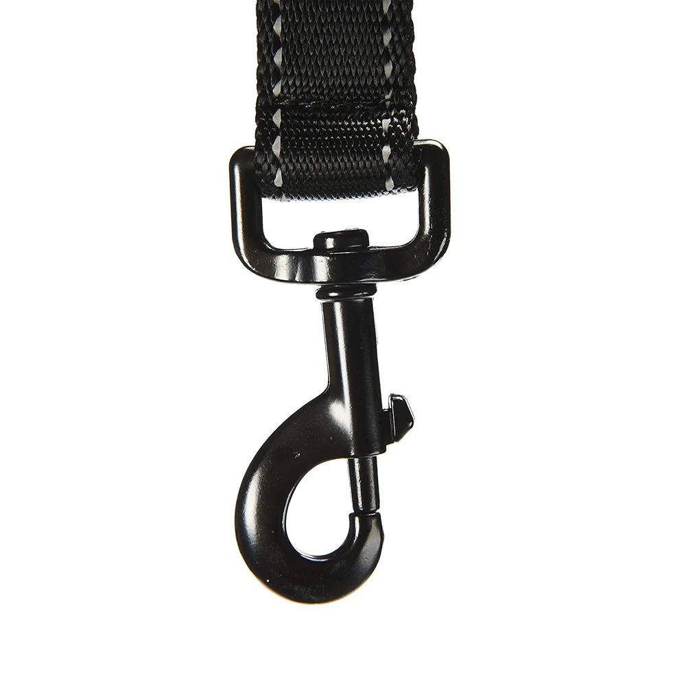 Wholesale OEM Double Handle Nylon Webbing Dog Leash Pet Lead Leash Heavy Duty Metal Clip