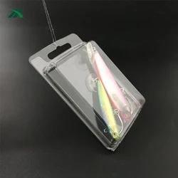 PET transparent stock fishing lure clamshell packaging