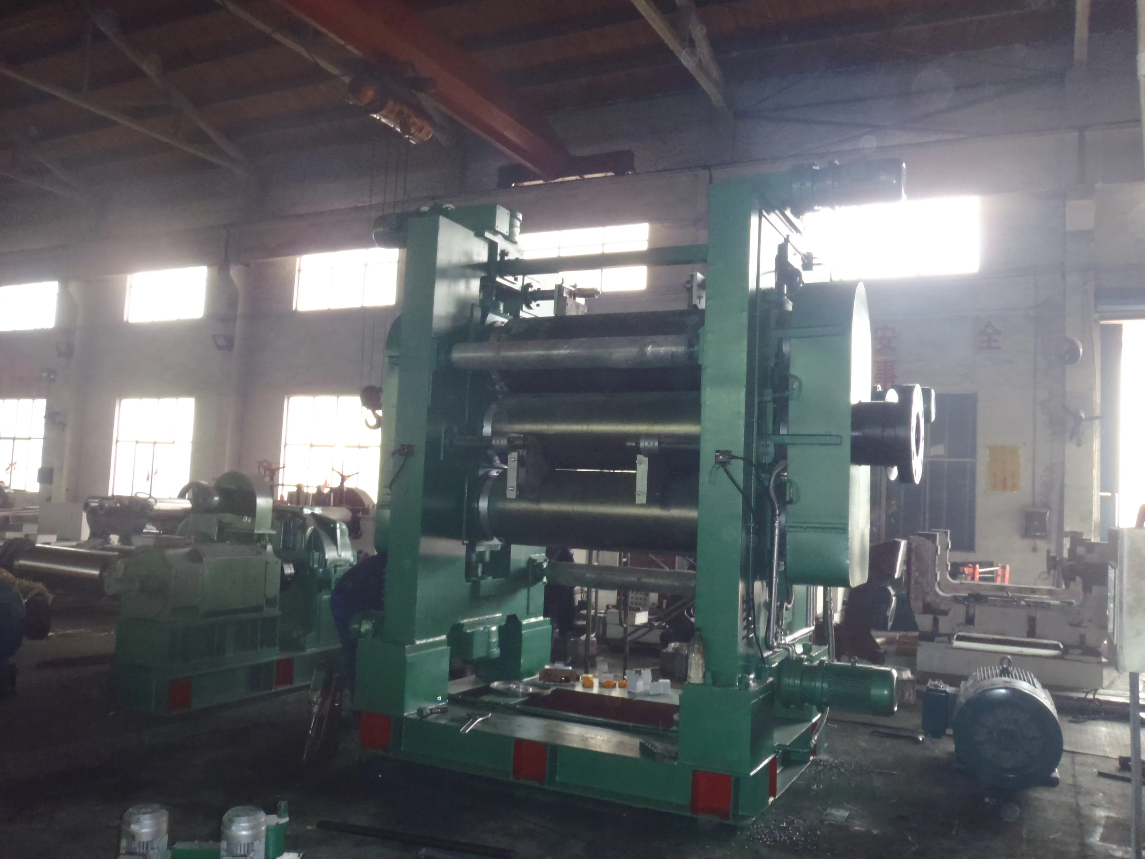 two roll 400mm diameter calender machine