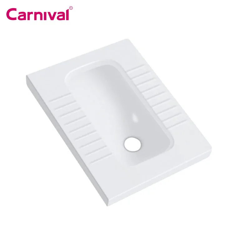 Прямоугольный простой дизайн, унитаз для общественных мест в стиле ванной комнаты Азии, сковорода для унитаза 563B