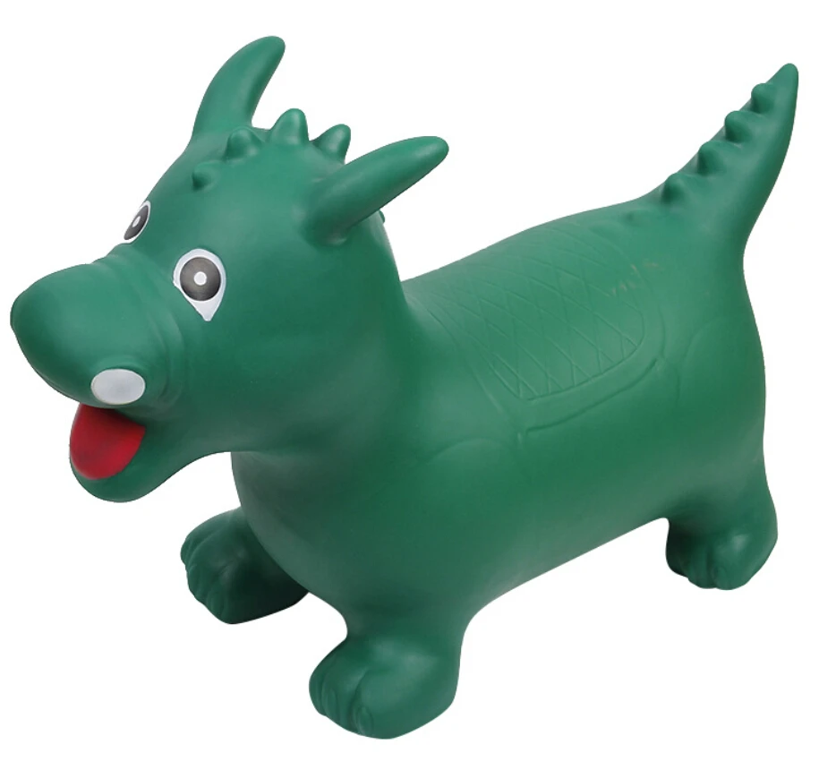 Wholesale Ride on Toys Printed Large Plastic Inflatable Bouncy Jumping Moving Animal Horse Hopper Toy