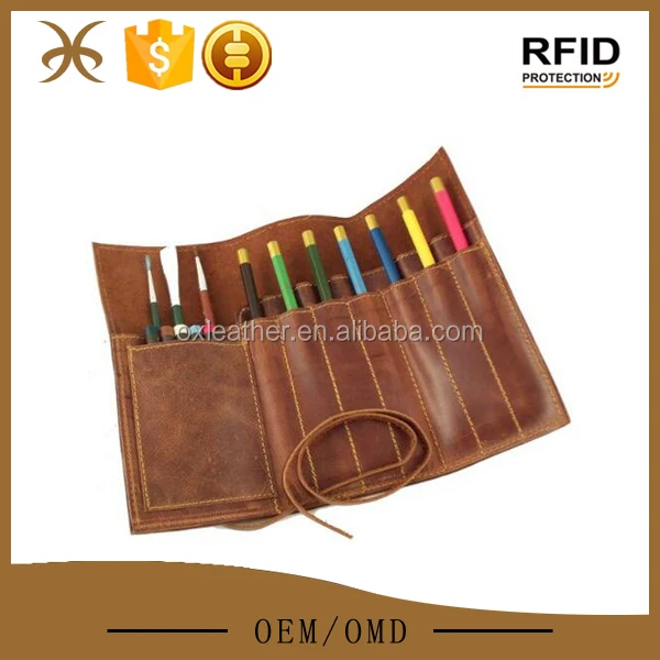 Twilight Retro Bandage Synthetic Leather Pen Bag Pencil Case Makeup Pouch