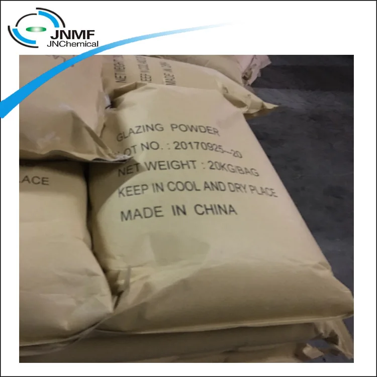 Water-soluble melamine glaze powder