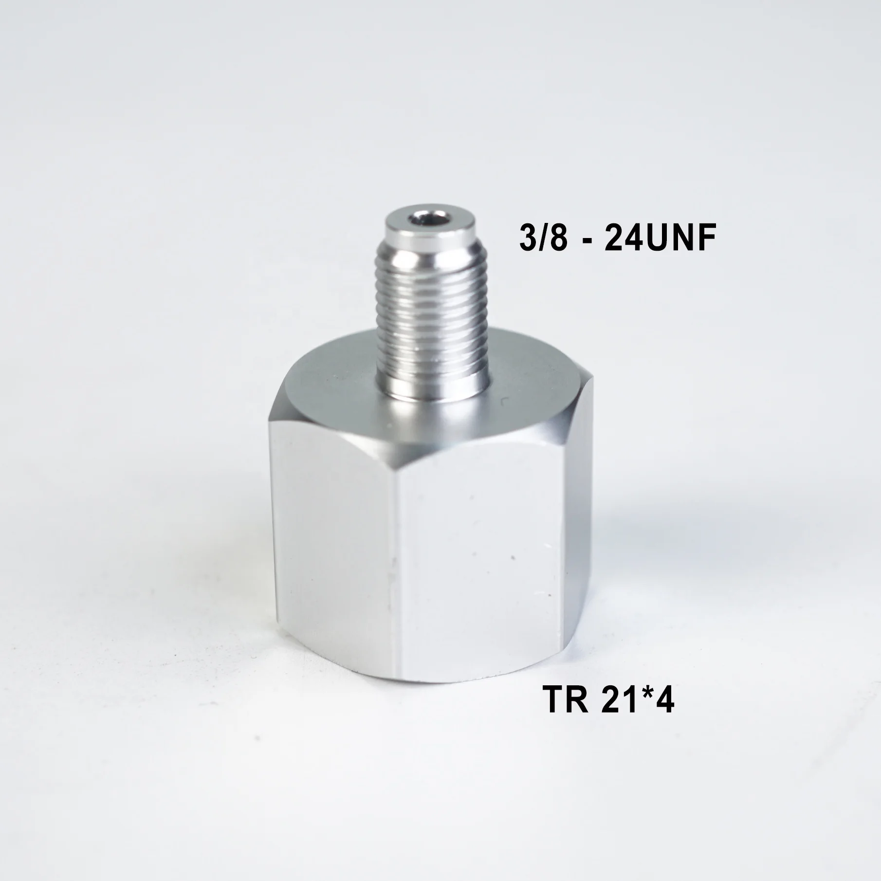 Co2 Adapter for Mini Gas Regulator Home brew Beer Corny Kegging Female TR 21*4 to Male 3/8-24UNF