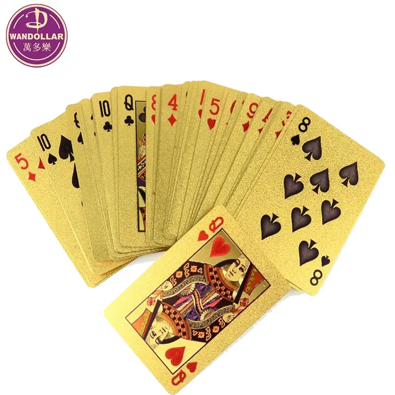 Luxury 24K Golden play cards for games