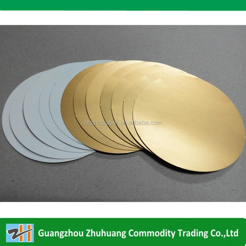 Golden color metallized card paper
