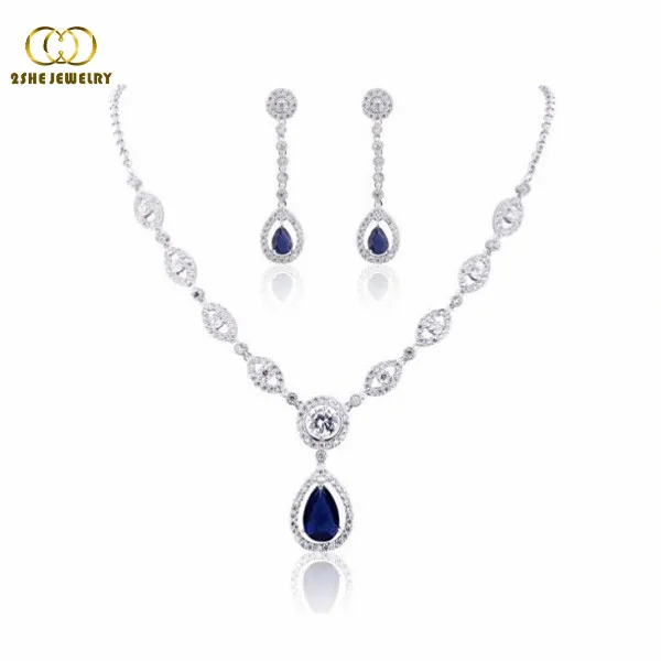 manufacture hot sale beautiful bridal custom jewelry set