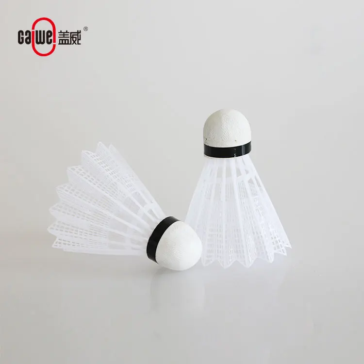 Good Quality Nylon Badminton Shuttlecock Yellow or White Color Nylon Badminton Shuttlecock