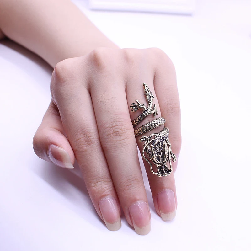 
New arrivals fashion dragon shaped ring for men 