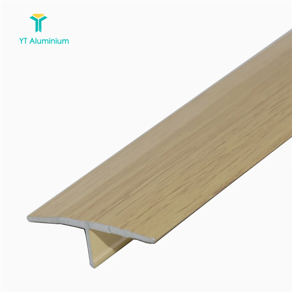 T-Strip Trim Aluminium Woodlike Threshold  26mm For  Floor Divider Strip