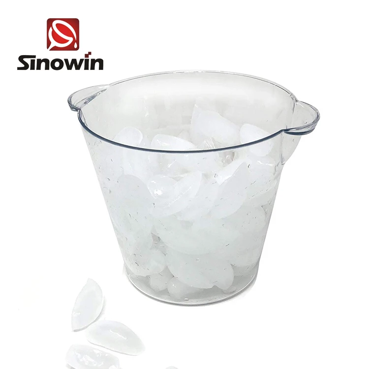 Оптовая продажа Лидер продаж ведерко из акрила изолированные прочные круглая ручка ведра для льда