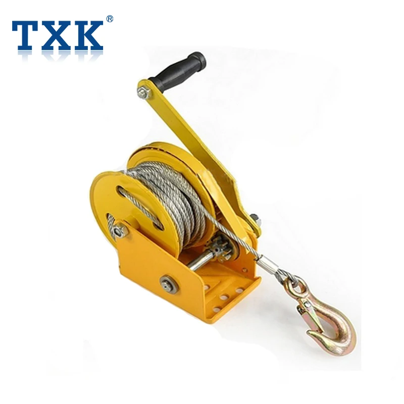 Professional 100kg wire rope mini brake lifting winch