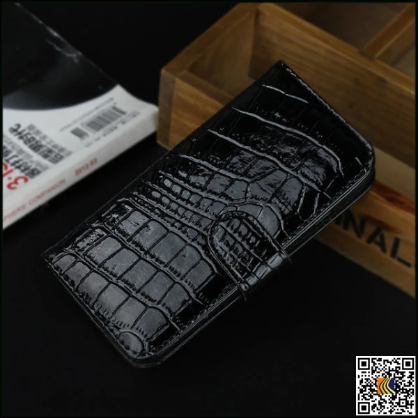 Кожа телефон случае для iphone6, Для iphone 6 крокодил кожаный чехол, Кожа сотовый телефон случае