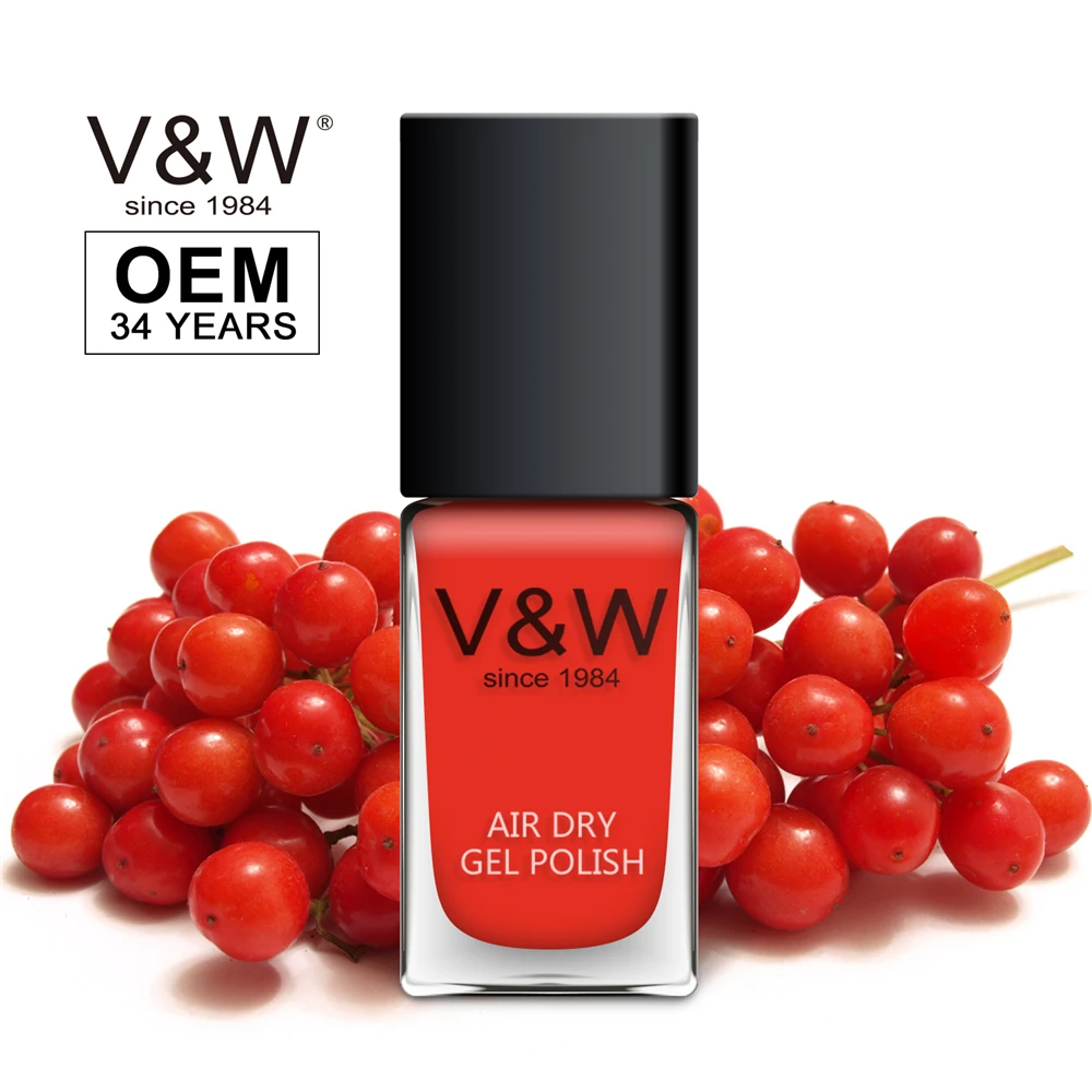 
V&W OEM ODM Service Peel Off Nail Polish Water Based Air Dry Gel Polish Private Label 