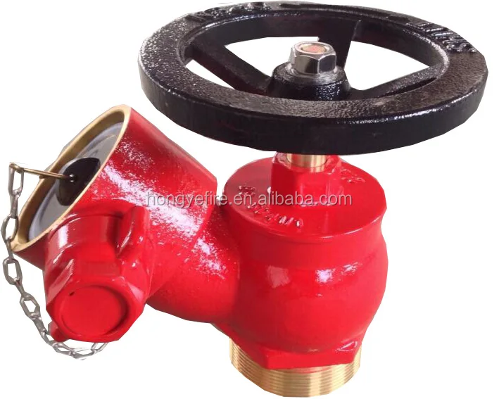 Косый посадочный клапан, пожарный гидрант, латунный клапан, входной резьбовой клапан