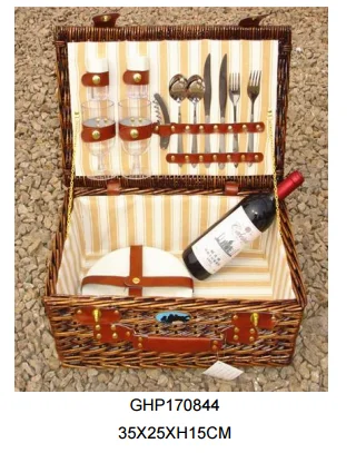 
willow picnic basket wicker picnic basket set for sale 