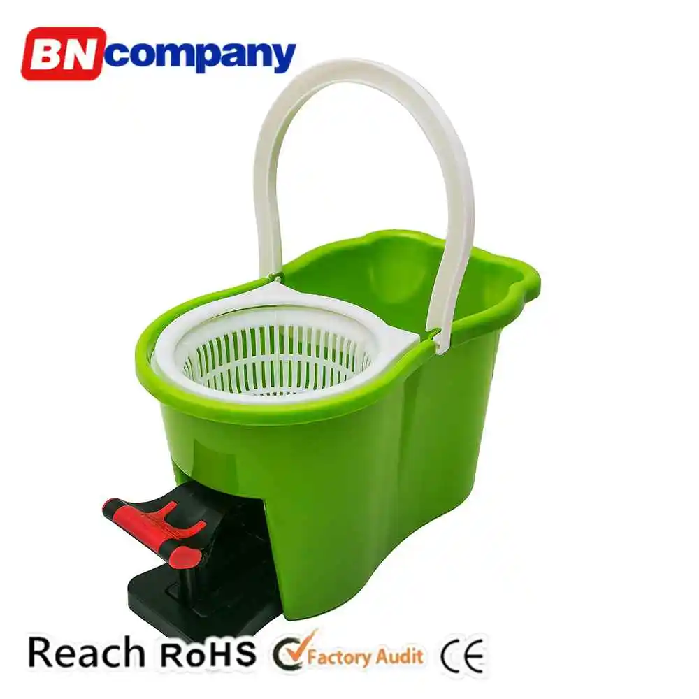 BNcompany Home Easy Floor Rotating Mop Washing Pedal Cleaning Bucket