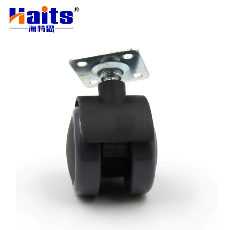 50mm Metal Panel Swivel Furniture Casters Moving Wheels without Brake