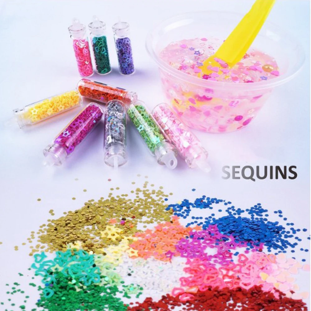 Slime Containers, Foam Balls, Fishbowl Beads, Fruit Slices and Other Accessories for Kids