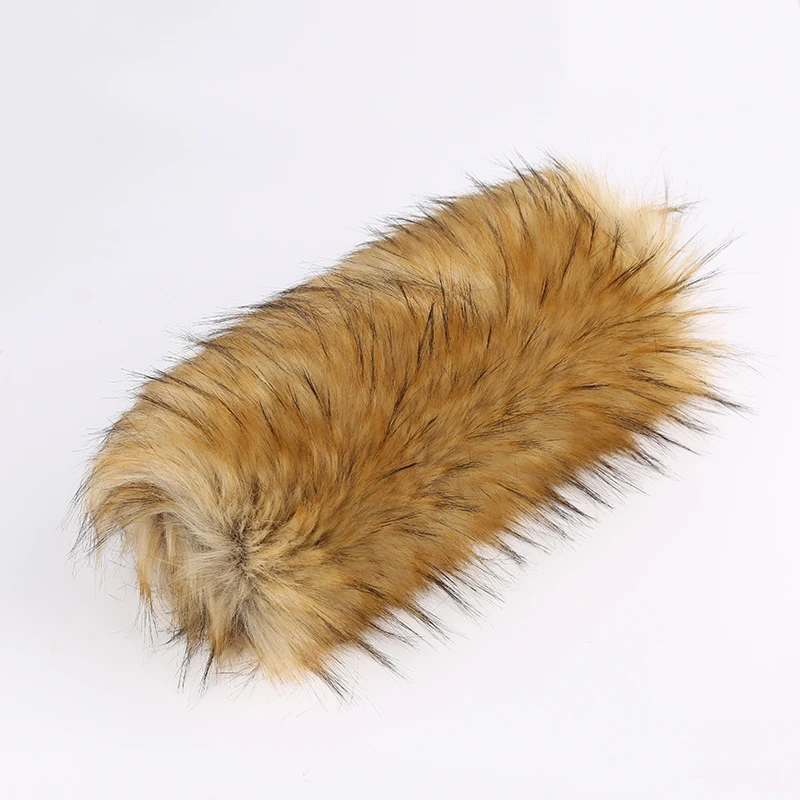 CAMEL color High pile faux fur for collar