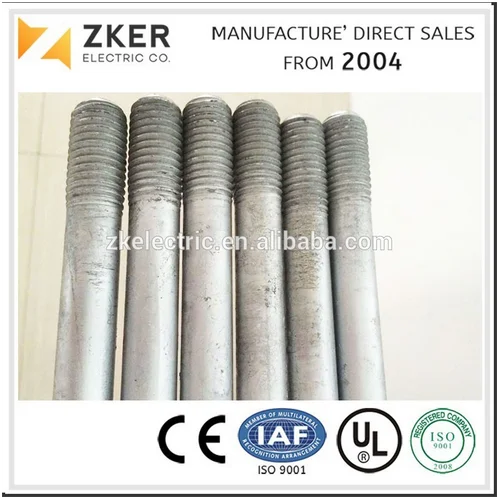 copperweld price Ground Rod Galvanized Threaded Earth Rod Product