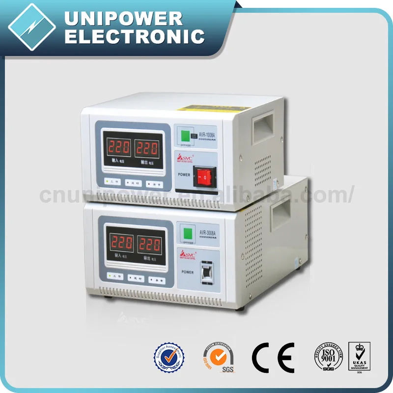 5 кВА ЦП LED широкий диапазон входного полную защиту с задержкой функции AVR стабилизатор