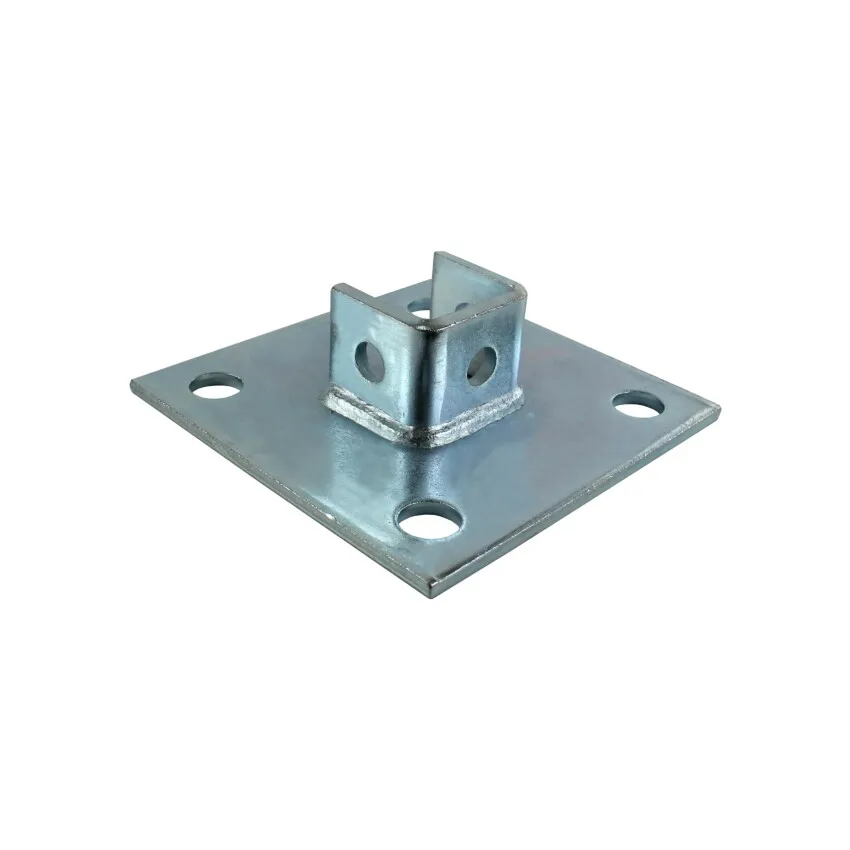 
base plate standard steel frame and connection fitting for channel 