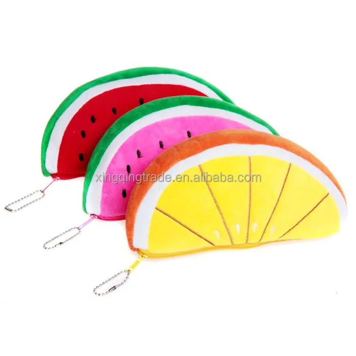 Newest Practical Big Volume Watermelon Fruit Kids Pen Pencil Bag Case Gift Cosmetics Purse Wallet Holder Pouch School Supplies