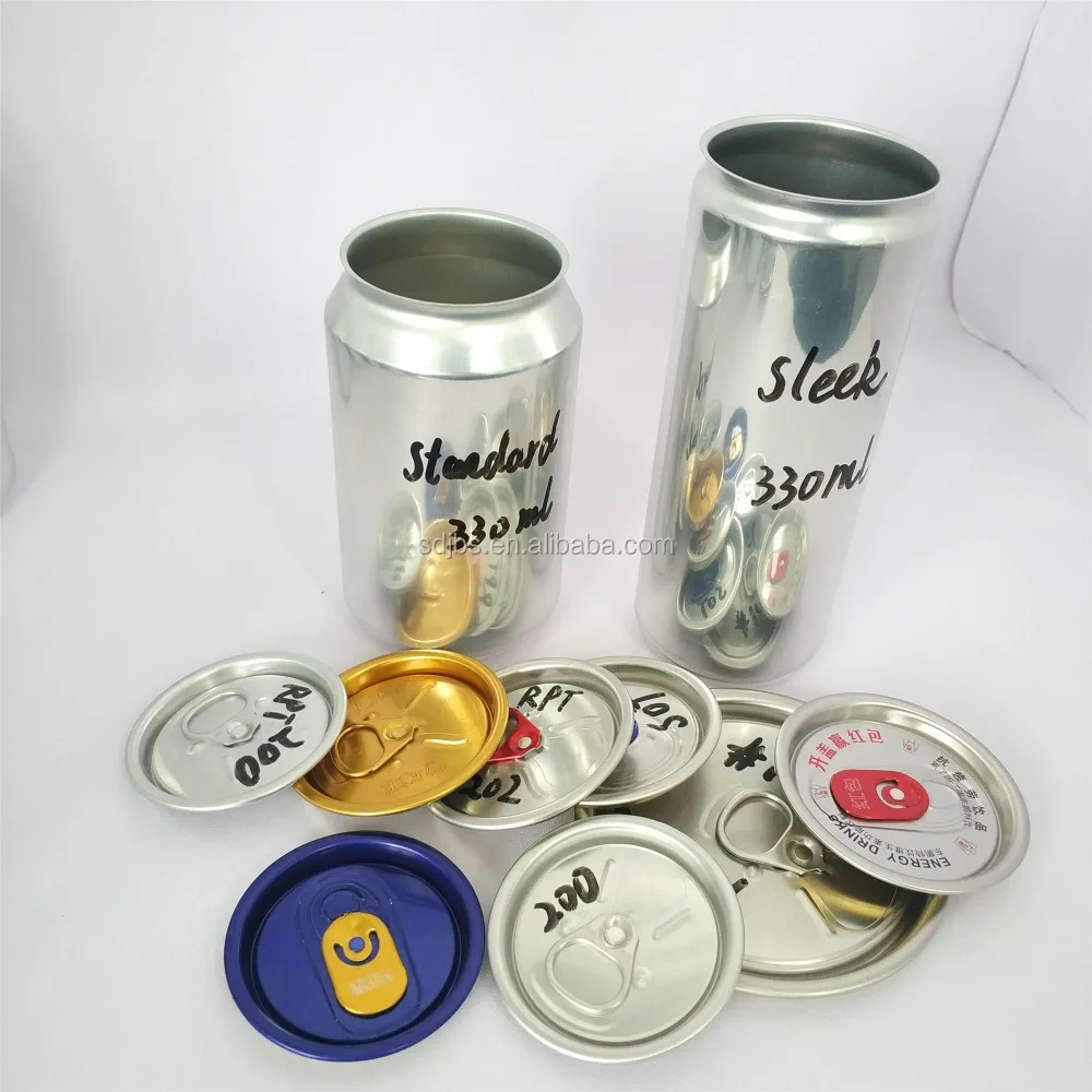 design 250ml 473ml 330 ml 355ml 500 ml slim Sleek black color print Empty Energy Soft Drink Aluminum Round Cans Soda Cola Cans