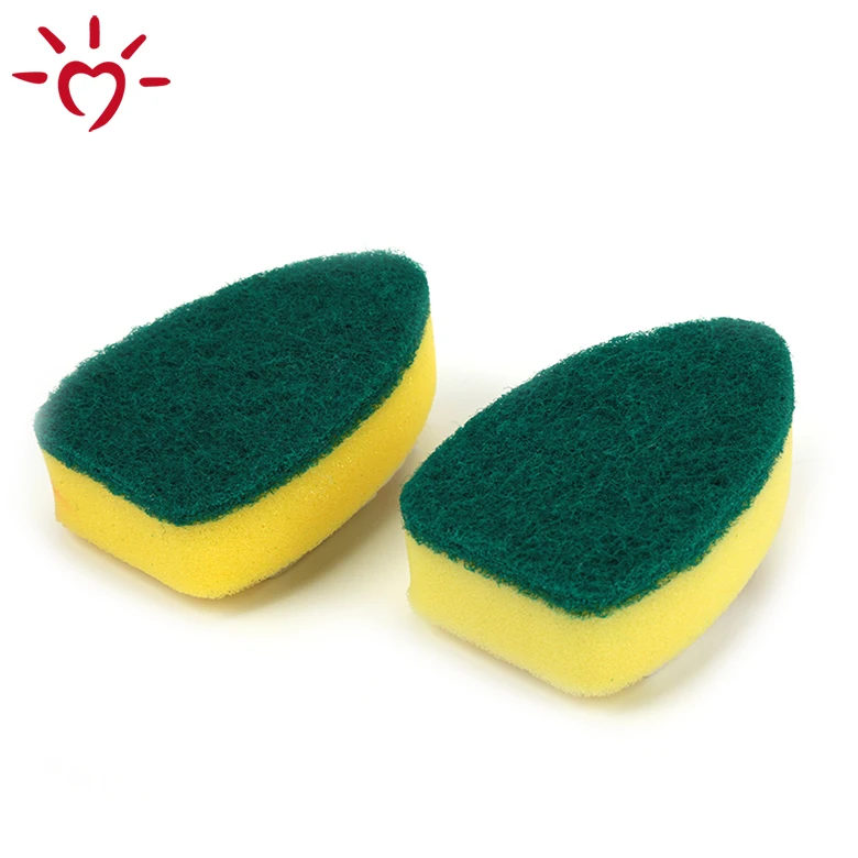 Colorful green kitchen dish scrubber sponge scouring pad scrub sponge